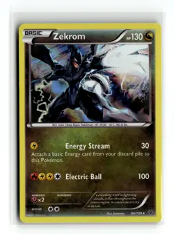 Zekrom 64/108 Holo Rare XY - Roaring Skies Holofoil Pokemon NM - Image 1