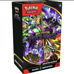 Pokemon TCG: Mega Evolution-Pitch Black Booster Bundle (6 Packs) — PRESALE - Image 1