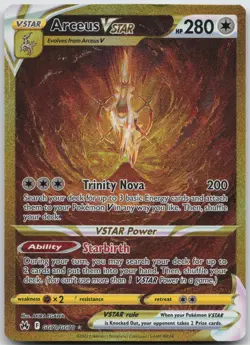 Arceus VSTAR GG70/GG70 Secret Rare Crown Zenith Galarian Gallery Pokemon LP - Image 1