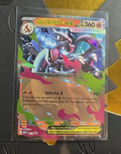Pokemon TCG - Mega Charizard X EX 029 Mega Evolution Black Star Promo - NM - Image 1