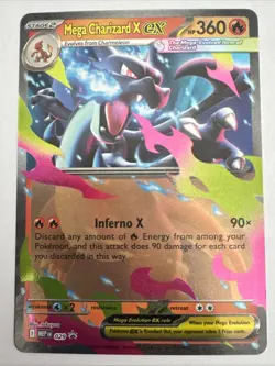 Pokemon TCG Mega Charizard X Ex MEP 029 Black Star Promo Mega Evolution NM - Image 1