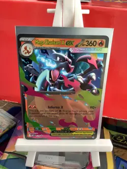 Pokemon TCG Mega Charizard X ex | Mega Evolution Black Star Promo MEP 029 | NM/M - Image 1