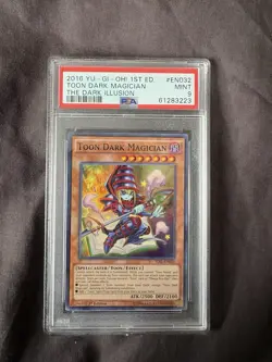 Toon Dark Magician TDIL-EN032 THE DARK ILLUSION PSA 9 Mint - Image 1