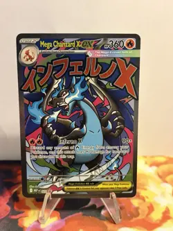 Pokemon TCG Mega Charizard X ex 023 Me: Mega Evolution Promo Holo - Image 2