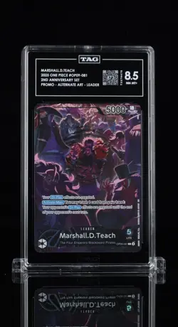 MARSHALL.D.TEACH 2025 ONE PIECE #OP09-081 2ND ANNIVERSARY ALTERNATE ART LEADER - Image 1