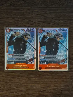 One Piece TCG Trafalgar Law SR PRB02-002 English NM x2 - Image 1