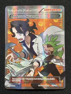 Professor Sycamore FULL ART XY Steam Siege 114/114 Ultra Rare Pokemon TCG NM - Image 1