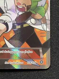 Professor Sycamore FULL ART XY Steam Siege 114/114 Ultra Rare Pokemon TCG NM - Image 3