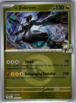 N's Zekrom (Energy Symbol Pattern) 155/217 Ascended Heroes - Pokemon Card - NM - Image 1