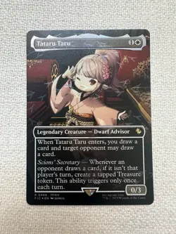 Tataru Taru Borderless Chocobo Track Foil Final Fantasy Commander MTG - Image 1