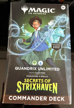 Magic the Gathering- Secrets of Strixhaven - Quandrix Unlimited Commander Deck - Image 1