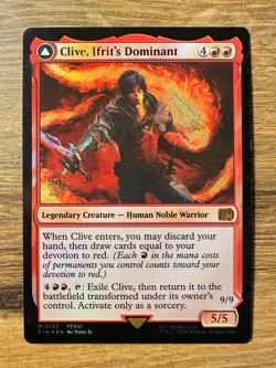 Magic MTG Final Fantasy Clive Ifrit's Dominant #133 *FOIL* Prerelease Promo 2025 - Image 1