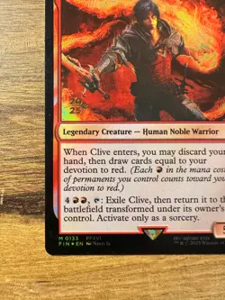 Magic MTG Final Fantasy Clive Ifrit's Dominant #133 *FOIL* Prerelease Promo 2025 - Image 5