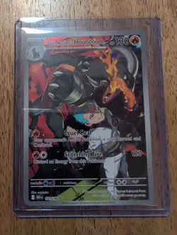 Pokemon Team Rocket's Houndoom 191/182 SV10 Destined Rivals Illustration Rare H… - Image 1