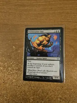 MAGIC THE GATHERING CHAMPIONS OF KAMIGAWA PAINWRACKER ONI LIGHTLY PLAYED - Image 1