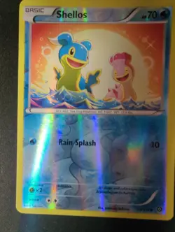 Shellos 28/114 Steam Siege Pokemon Reverse Holo VLP - Image 1