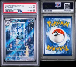 PSA 10 2023 POKEMON MEW EN-151 ILLUSTRATION RARE #176 POLIWHIRL - Image 1