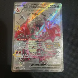 Pokemon TCG Charizard EX SVP Black Star Promo 074 Paldean Fates - Image 3