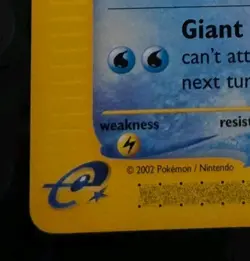 Pokemon TCG Wartortle 92/165 Expedition 2002 ereader - Image 2