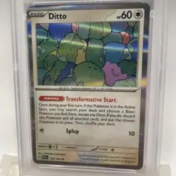 2023 POKEMON MEW EN-151 #132 DITTO PSA 9 - Image 3