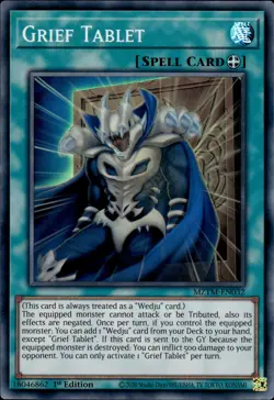 Grief Tablet - Super Rare 1st Edition MZTM-EN032 - NM - YuGiOh - Image 1