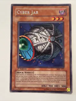 Yu-Gi-Oh! TCG Cyber Jar Magic Ruler MRL-077 1st edition Rare LP - Image 1