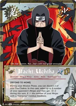 Itachi Uchiha - N-907 - Super Rare - 1st Edition - Foil Fangs of the Snake NM/LP - Image 1