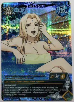Carte Naruto TCG CCG Collectible Card Game Foil neuf Prism 366 Tsunade - Image 1