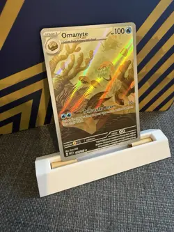 Pokemon TCG Omanyte Illustration Rare Card 180/165 Scarlet & Violet 151 (NM) - Image 1