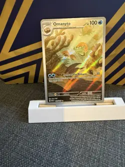 Pokemon TCG Omanyte Illustration Rare Card 180/165 Scarlet & Violet 151 (NM) - Image 2