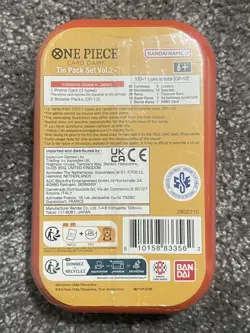 One Piece Card Game - Tin Pack Set Vol.2 (TS-02, OP13) In hand UK New Sealed - Image 2