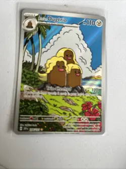 Pokemon TCG Alolan Dugtrio Holo Illustration Rare Card 208/191 Surging Sparks - Image 1