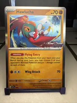 Pokemon TCG Black Star Promo Hawlucha SVP007 Holo Card Scarlet & Violet Stamped - Image 1