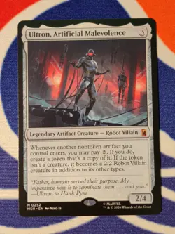 x1 Ultron, Artificial Malevolence M MTG Marvel Super Heroes M/NM, English - Image 1