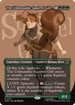 1x The Unbeatable Squirrel Girl - Borderless MTG - Marvel Super Heroes - NM-Mint - Image 1