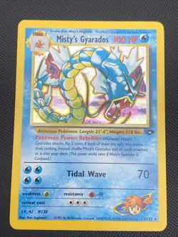 Pokemon TCG Misty's Gyarados Holo Rare Gym Challenge 13/132 Unlimited Edition - Image 1