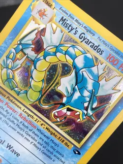 Pokemon TCG Misty's Gyarados Holo Rare Gym Challenge 13/132 Unlimited Edition - Image 3