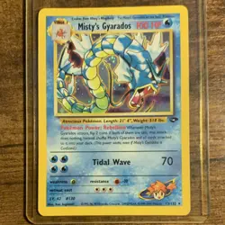 Pokemon TCG Misty's Gyarados Holo Rare Gym Challenge 13/132 Unlimited Edition - Image 1