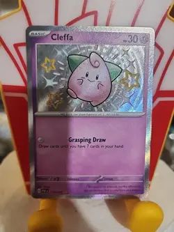 Cleffa 150/091 SV Paldean Fates Shiny Rare Pokemon - Image 1