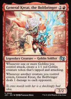 General Kreat, the Boltbringer x1 1x Foundations Jumpstart J25 NM MTG - Image 1