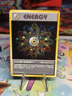 Pokemon Rainbow Energy Holo Rare 1996 Japanese Special Energy Swirl NM - Image 1