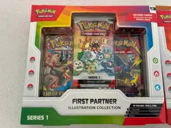 Pokemon TCG First Partner Illustration Collection Series 1 and 2 Sealed Set - Image 2