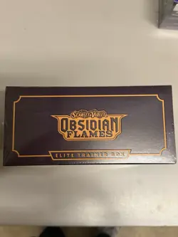 Pokemon Scarlet & Violet Obsidian Flames Elite Trainer Box ETB Damaged Sealed - Image 2