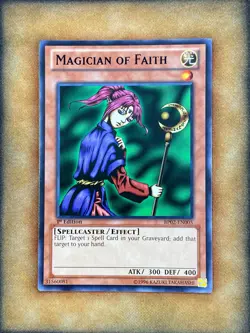 Yugioh Magician of Faith BP02-EN005 Rare 1st Ed NM - Image 1