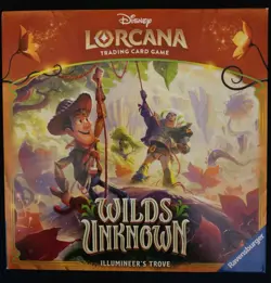 Disney Lorcana: Wilds Unknown Illumineer's Trove Box Factory Sealed - Image 1