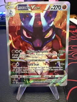 Pokemon TCG Lucario VSTAR SWSH291 SWSH Promo Cards VSTAR Promo Holo - Image 1