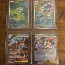 Chaos Rising Mega Greninja EX Froakie Frogadier TCG Pokemon Card - Image 1