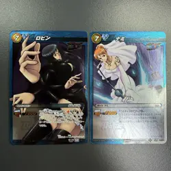 Miracle Battle Carddass Card Nami Nico Robin SR Set ONEPIECE Foil CCG - Image 1