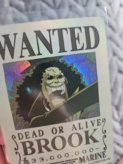 Brook One Piece Wanted Dead or Alive Card OPO1202-TJL-09 Holo - Image 4