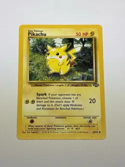 Vintage Pokemon Card TCG Pikachu 60/64 Jungle TCG Regular WoTC Rare NM/LP - Image 1